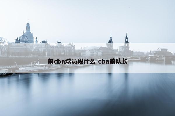 前cba球员段什么 cba前队长