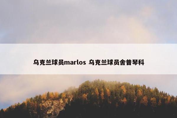 乌克兰球员marlos 乌克兰球员舍普琴科