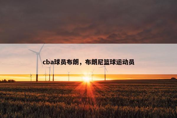 cba球员布朗，布朗尼篮球运动员