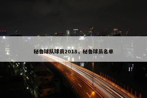 秘鲁球队球员2018，秘鲁球员名单