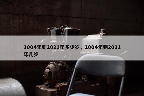 2004年到2021年多少岁，2004年到2021年几岁