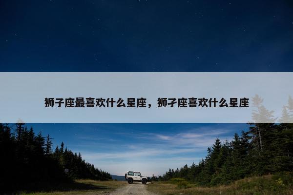 狮子座最喜欢什么星座，狮孑座喜欢什么星座