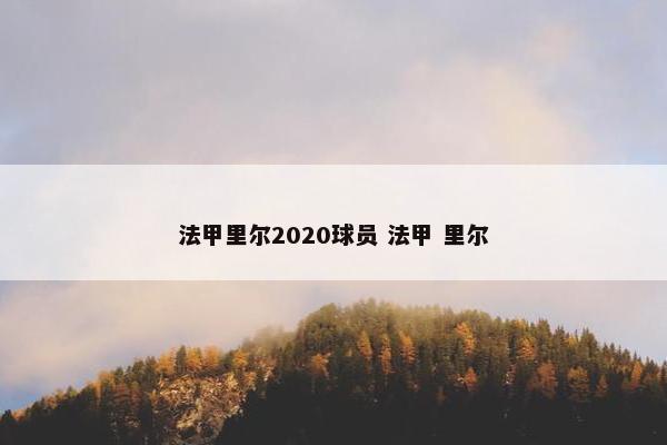 法甲里尔2020球员 法甲 里尔