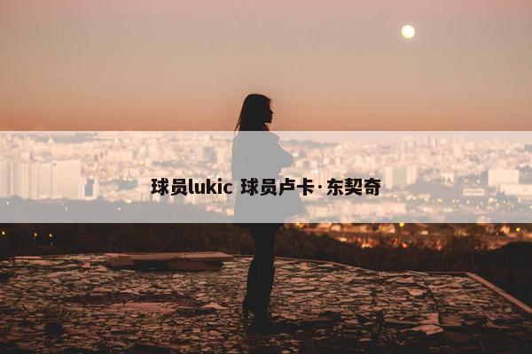 球员lukic 球员卢卡·东契奇