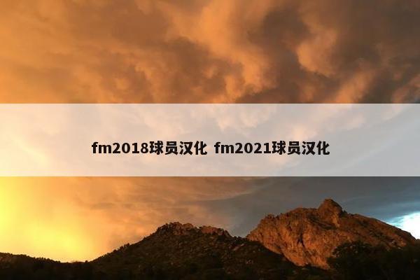 fm2018球员汉化 fm2021球员汉化