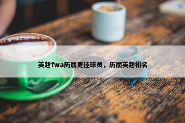 英超fwa历届更佳球员，历届英超排名