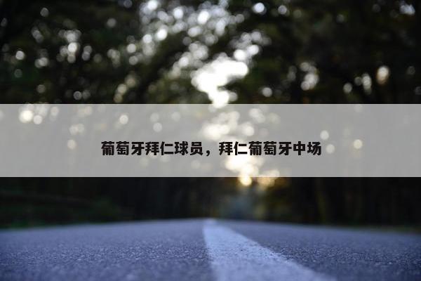 葡萄牙拜仁球员，拜仁葡萄牙中场