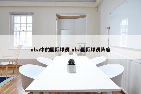 nba中的国际球员 nba国际球员阵容