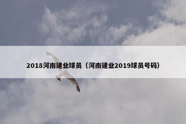 2018河南建业球员（河南建业2019球员号码）