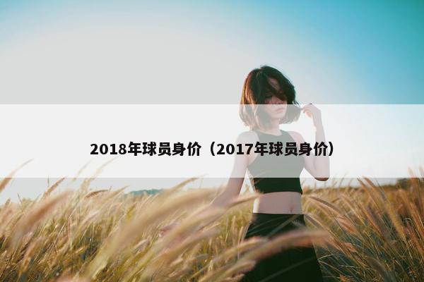 2018年球员身价（2017年球员身价）