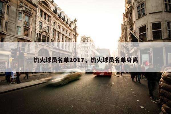 热火球员名单2017，热火球员名单身高