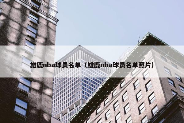 雄鹿nba球员名单（雄鹿nba球员名单照片）