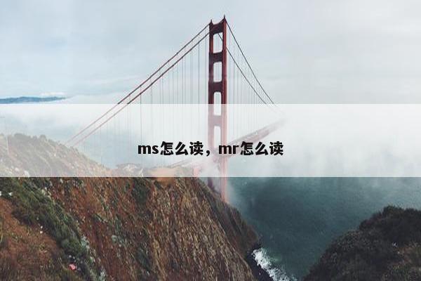 ms怎么读，mr怎么读