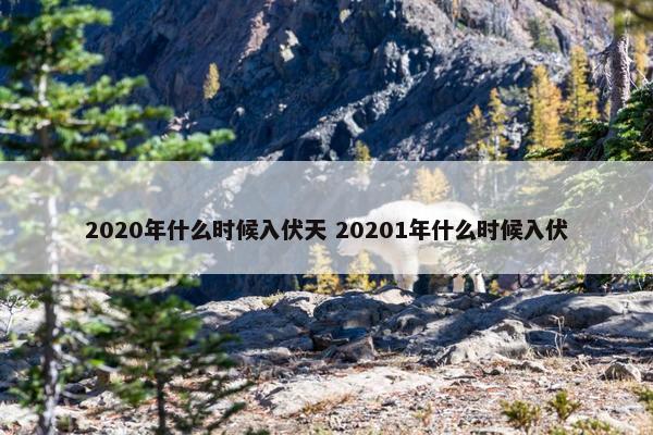 2020年什么时候入伏天 20201年什么时候入伏