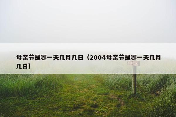 母亲节是哪一天几月几日（2004母亲节是哪一天几月几日）