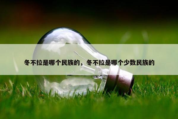 冬不拉是哪个民族的，冬不拉是哪个少数民族的