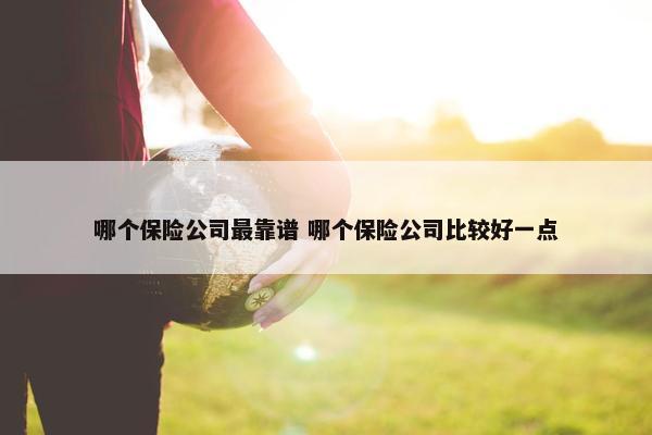 哪个保险公司最靠谱 哪个保险公司比较好一点