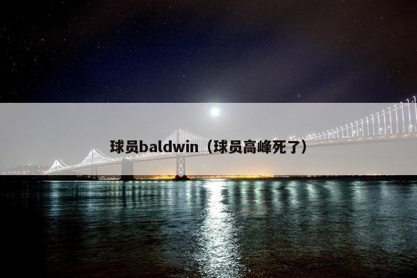 球员baldwin（球员高峰死了）