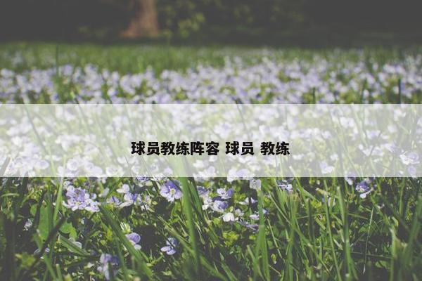 球员教练阵容 球员 教练