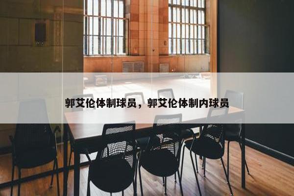 郭艾伦体制球员，郭艾伦体制内球员