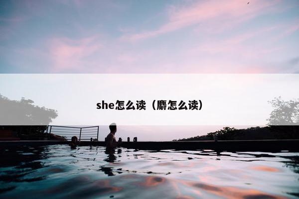 she怎么读（麝怎么读）