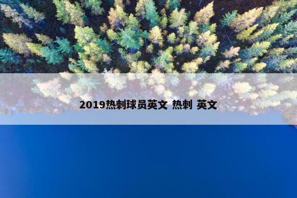 2019热刺球员英文 热刺 英文