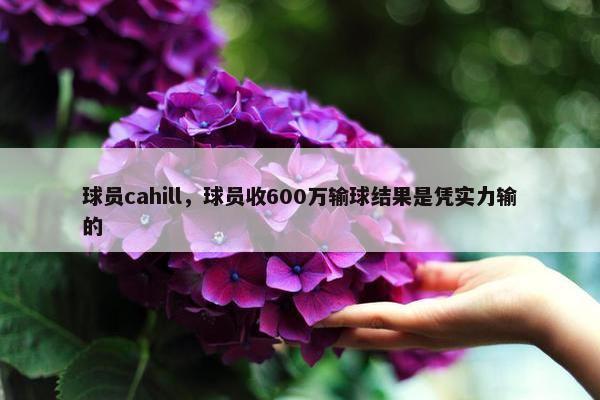 球员cahill，球员收600万输球结果是凭实力输的