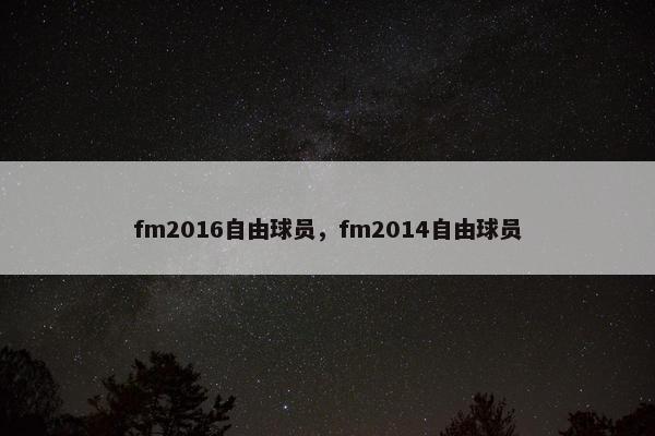 fm2016自由球员，fm2014自由球员