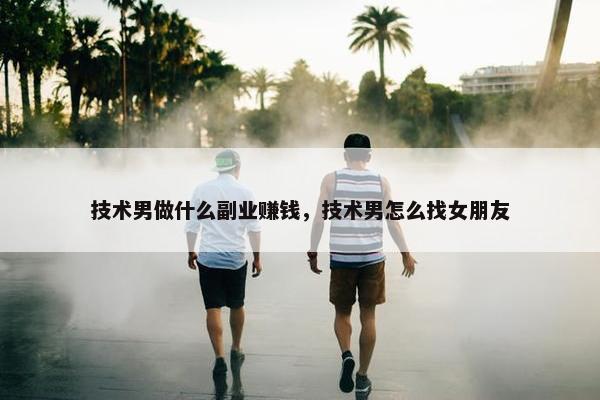 技术男做什么副业赚钱，技术男怎么找女朋友