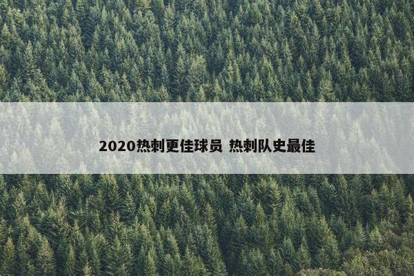 2020热刺更佳球员 热刺队史最佳