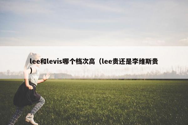 lee和levis哪个档次高（lee贵还是李维斯贵）