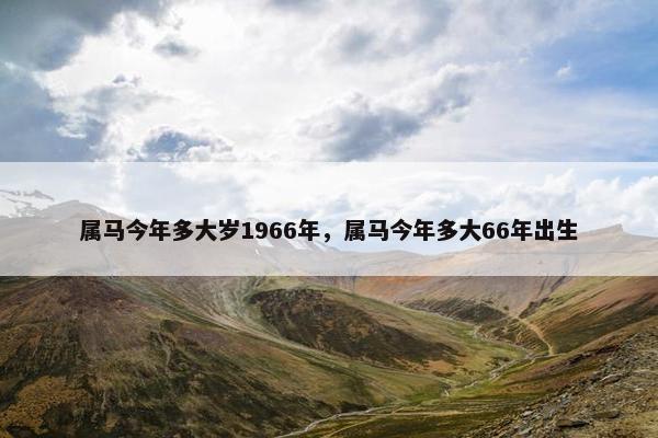 属马今年多大岁1966年，属马今年多大66年出生