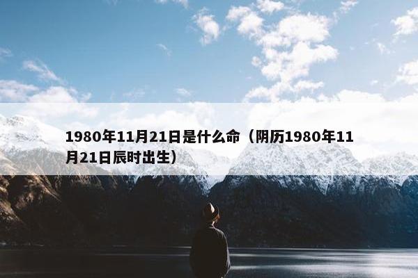 1980年11月21日是什么命（阴历1980年11月21日辰时出生）