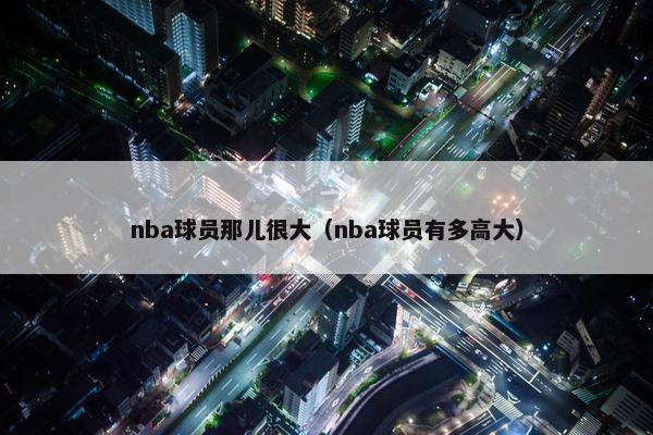 nba球员那儿很大（nba球员有多高大）