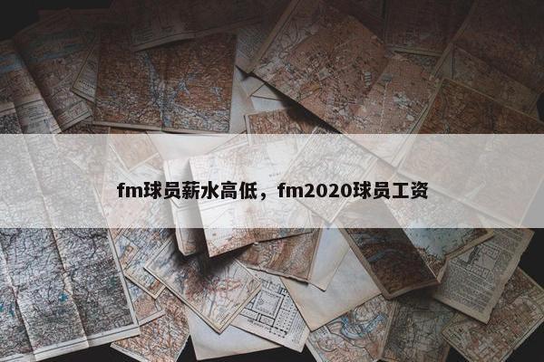 fm球员薪水高低，fm2020球员工资