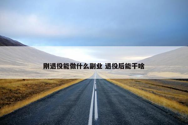 刚退役能做什么副业 退役后能干啥