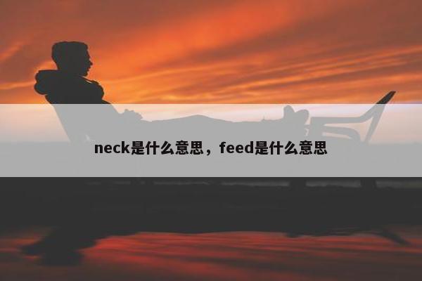 neck是什么意思，feed是什么意思