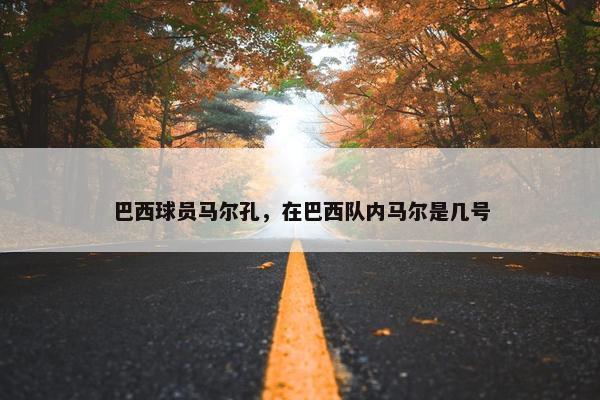 巴西球员马尔孔，在巴西队内马尔是几号