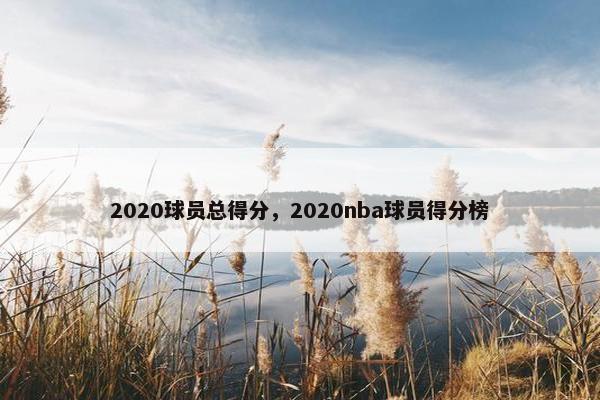 2020球员总得分，2020nba球员得分榜