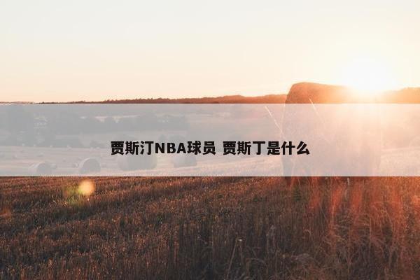 贾斯汀NBA球员 贾斯丁是什么