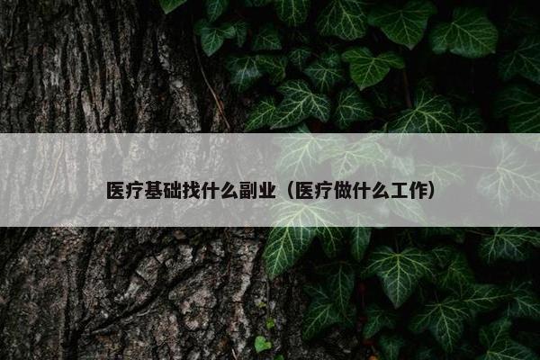 医疗基础找什么副业（医疗做什么工作）