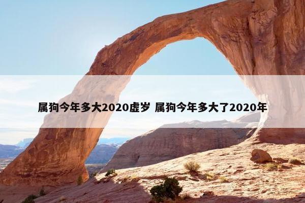 属狗今年多大2020虚岁 属狗今年多大了2020年