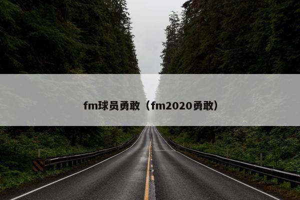 fm球员勇敢（fm2020勇敢）