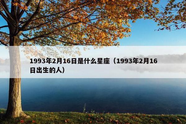 1993年2月16日是什么星座（1993年2月16日出生的人）