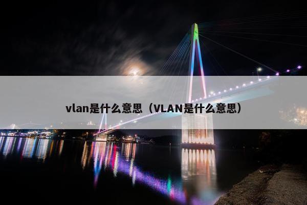 vlan是什么意思（VLAN是什么意思）