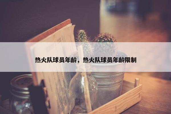 热火队球员年龄，热火队球员年龄限制