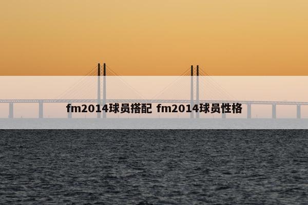 fm2014球员搭配 fm2014球员性格