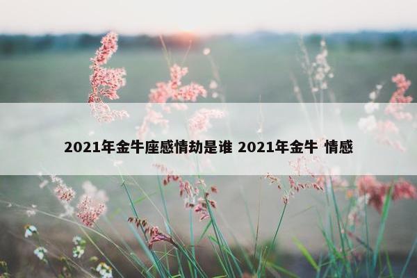 2021年金牛座感情劫是谁 2021年金牛 情感