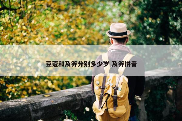 豆蔻和及笄分别多少岁 及笄拼音