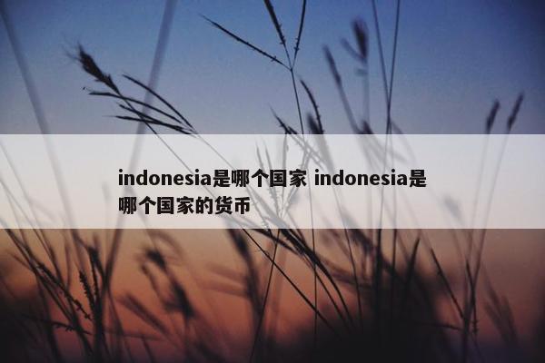 indonesia是哪个国家 indonesia是哪个国家的货币